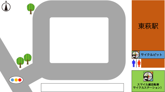 サイクルピット案内図