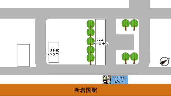 サイクルピット案内図