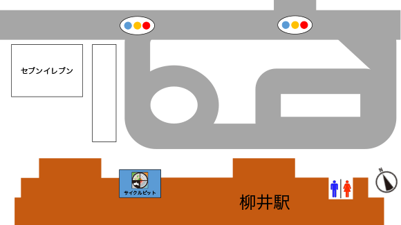 サイクルピット案内図